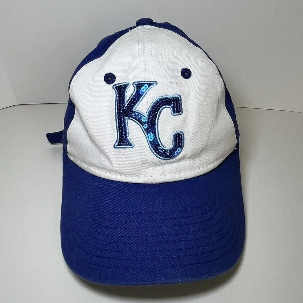 Kansas‎ City Royals Youth Adjustable New Era Sequin MLB Baseball Cap Hat Girls